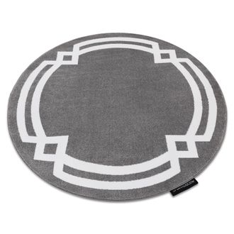 RugsX Alfombra Hampton Lux C&iacute;rculo Gris Grey Circulo 140 Cm