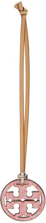 Tory Burch Miller Logo Leather Key Fob in Rose Sunset at Nordstrom