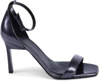 Calvin Klein Leren Stiletto Hak Sandalen - Dames - Sandalen met hakken - Zwart - 41 EU - Leer - Schoenen
