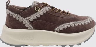 Mou Sneakers Speed Eskimo in pelle scamosciata con cuciture a contrasto e suola platform