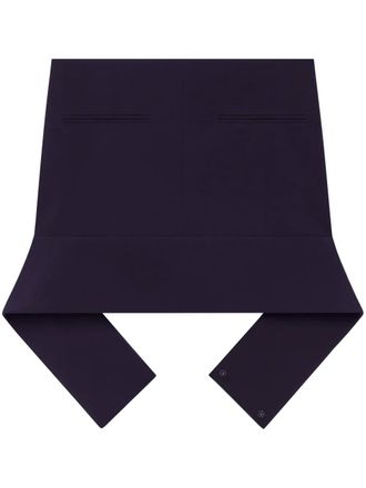 Courrèges Reversed Belt mini-rok - Blauw