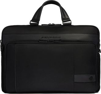 Piquadro Tassen, Heren, Zwart, ONE Size, Leer, Laptoptas 15,6