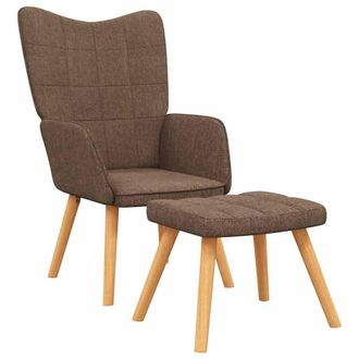 vidaXL Sill&oacute;n De Relax Con Reposapi&eacute;s Tela Marr&oacute;n Vidaxl