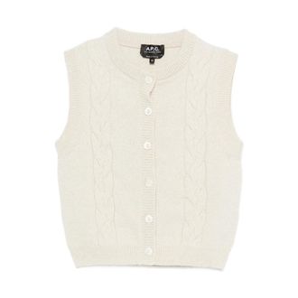 A.P.C. A.p.c., Dames, Truien, Beige, Maat: XS Wol