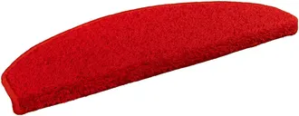 vidaXL Tappetini Per Scale Autoadesivi 15 Pz 80 X 24,5 X 3,5 Cm Rosso Vidaxl