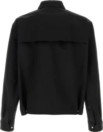 Herno Nero Exterior: Cotton Nylon Giacche E Gilet Jacket