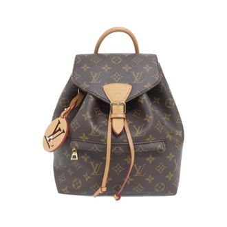 Louis Vuitton Monogram Marron Coated Canvas Backpack (Pre-Owned)