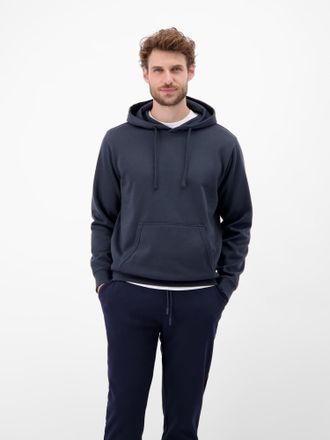 Lerros Hoodie LERROS Herren Sweat-Hoodie, Herren, Gr. M, classic navy, 50% Baumwolle, 50% Polyester, Sweatshirts Hoodie