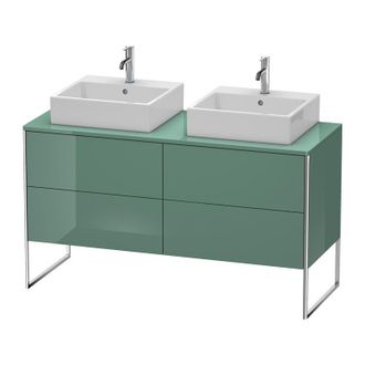 Duravit Mueble De Cocina Duravit Xsquare De 140,0 X 54,8 Cm, 4 Cajones, Color (frente/cuerpo): Jade Laca Alto Brillo - Xs4926b0303
