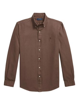 Polo Ralph Lauren long-sleeve shirt - men - Cotton - S - Brown