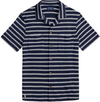 Ralph Lauren Short Sleeve Shirt - Heren - Korte mouwen Overhemden - Blauw - M - Overhemden