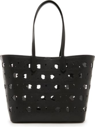 Michael Kors Tassen, Dames, Zwart, ONE Size, Leer, Eliza Faux Leather Shopper