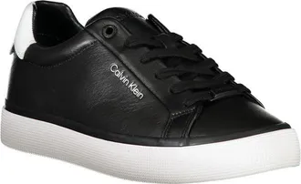Calvin Klein Leather Sneaker - Black