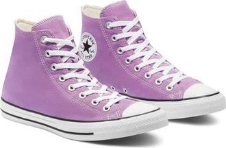 Converse Chuck Taylor All Star Seasonal Hi Sneaker in Dark Orchid/white/white at Nordstrom, Size 5.5