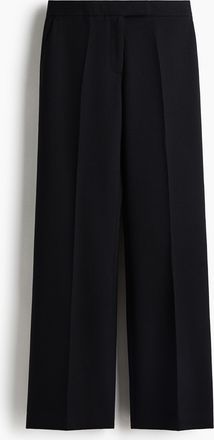 H&M Ausgestellte Hose aus Wollmix - Schwarz