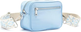 Lascana Umh&auml;ngetasche LASCANA Minibag, Damen, Gr. B/H/T: 19cm x 15cm x 8cm, blau (hellblau), Stoff, Textil, unifarben, Taschen Umh&auml;ngetasche, mit auswechselba
