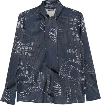Emporio Armani Blusa - Blouses & Shirts - Mujer - Azul - 2XS