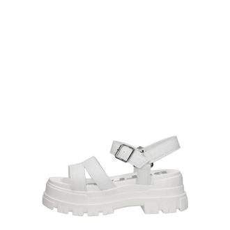 Buffalo Flat Sandals, female, White, Size: 8 US Aspha TS Sandal