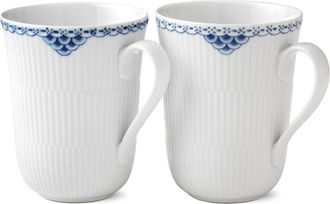 ROYAL COPENHAGEN Set Of 2 Princess Mugs
