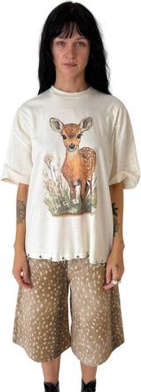 The Ragged Priest Unisex volwassen herten T-shirt (Ecru)