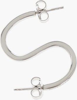 D'Heygere S-Shaped Silver Single Earrings size Unica