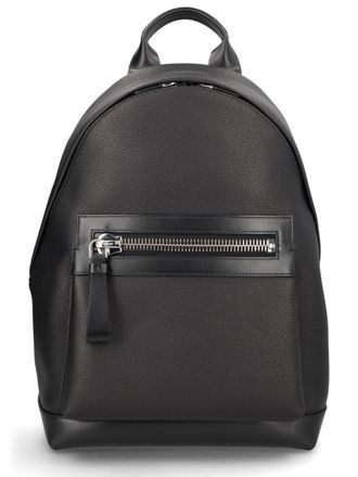 Tom Ford Mens Backpack Buckley Leather Black Backpacks
