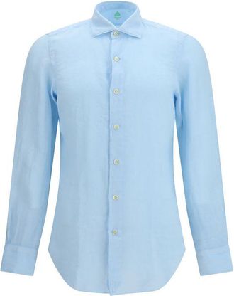 Finamore Linen Longsleeve Mens Shirt