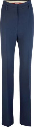 Max Mara Pantaloni plissé - Blu
