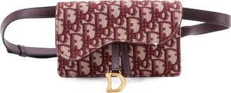 Dior Saddle Rectangular Oblique Canvas belt bag - Rosso