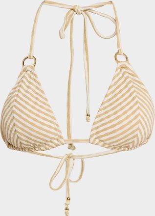 Shoshanna Mitered Striped Bikini Bottoms