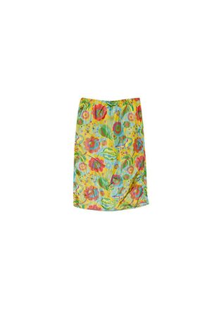 Marni Psychedelic floral print silk blend skirt Size XS