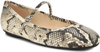 Nine West Classik Mary Jane Flat in Light Natural at Nordstrom, Size 10.5