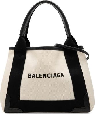 Balenciaga Pre-owned Balenciaga Canvas Navy Cabas Satchel XS Unisex U9GFHFVBCR2VB0KH