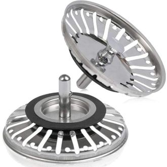 OEM Piezas De Colador/tap&oacute;n De Desag&uuml;e Para Fregadero, Colador Para Cocina/ba&ntilde;o, Di&aacute;metro 84 Mm, Acero Inoxidable - Crezuo