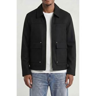 Bagatelle Faux Suede Jacket in Black at Nordstrom, Size Medium
