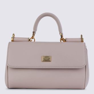 Dolce & Gabbana Dolce & Gabbana Nude Leather My Sicily Small Top Handle Bag