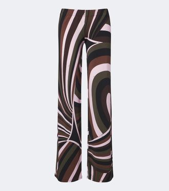 Pucci Iride jersey satin straight pants