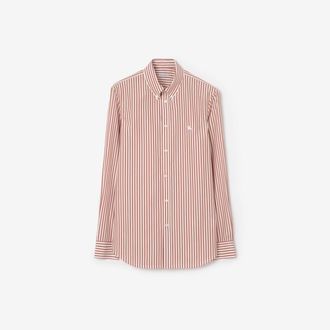 Burberry Slim Fit Striped Cotton Shirt