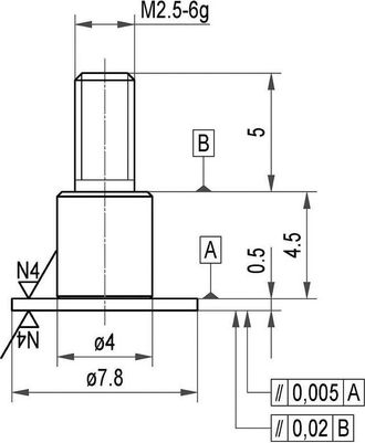 K&auml;fer Inserto De Medida Acero Teller 78x05mm K&auml;fer