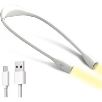 OEM l&aacute;mpara De Lectura Para El Cuello Crezuo, L&aacute;mpara De Lectura Led Recargable, Luz De Cuello Con Brazo Ajustable De 3 Colores Para Leer, Tejer, Coser, A