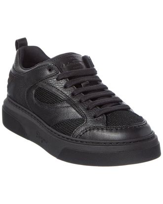 Ferragamo Cassina Leather-Trim Sneaker