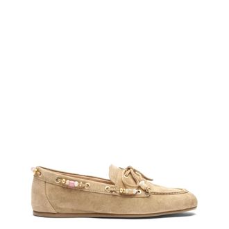 Stuart Weitzman Majorca Tinsley Mule - female - Stuart Weitzman - Boat Shoes - Beige - 4 1/2 UK - Shoes