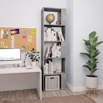 vidaXL Estanter&iacute;a Madera Contrachapada Gris Hormig&oacute;n 45x24x159cm Vidaxl