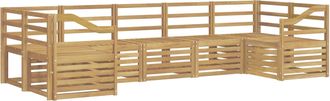 vidaXL Conjunto De Sof&aacute;s De Exterior 7 Uds. Blanco Vidaxl