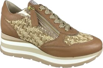 DL Sport 7006 V03 - Dames - Sneakers - Bruin - 39 EU - Leer - Schoenen