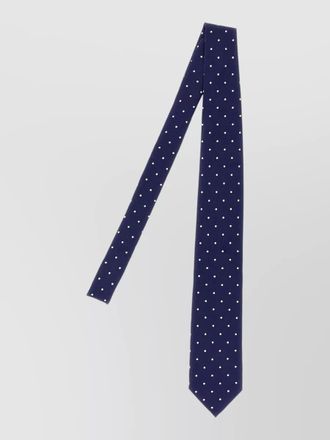 Tom Ford slim silk tie pointed tip polka dots