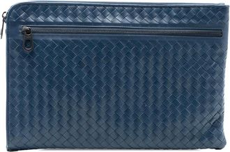 Bottega Veneta Borsa a mano Intrecciato in nappa 2012-2025 - Blu