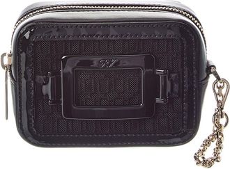 Roger Vivier Logo Leather Clutch