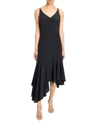 Santorelli Silk A-Line Dress