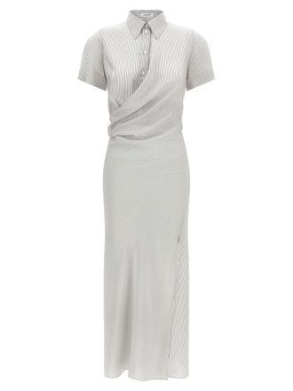 Alexander McQueen Multicolor Silk Long Womens Dress
